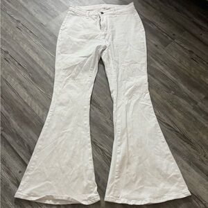 White Flare Leg Jeans EUC